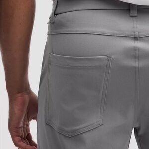lululemon men’s ABC pants. Medium gray color. Slim Fit pants waist 36 length 30.